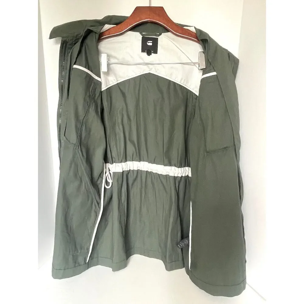 G-Star RAW Deline PST Green Cotton Field Jacket Women’s Large